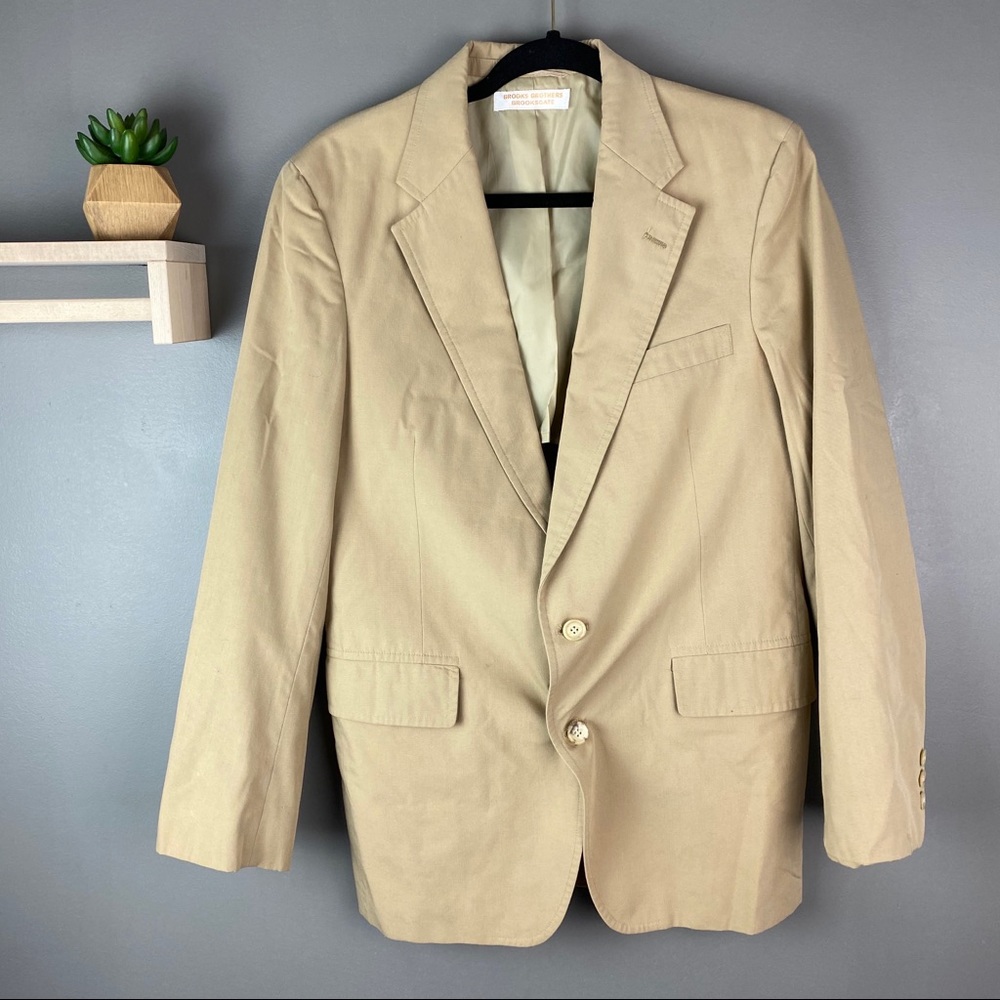 Brooks‎ Brothers brooksgate tan blazer vintage